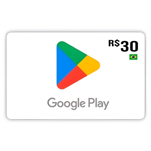 Gift Card Google Play 30 reais