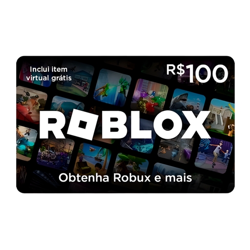 Gift Card Roblox 100 reais